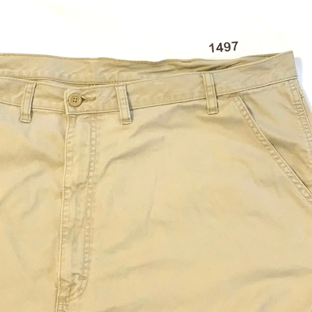 Wrangler Authentics Mens Classic Cargo Shorts Khaki Tan 44 Outdoors Chore Hiking
